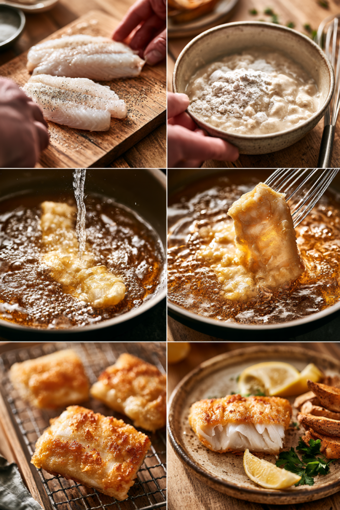 How to Prepare Crispy Fish Fillets with Sparkling Water Batter