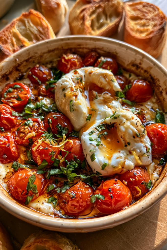 Hot Honey Tomato Burrata Dip