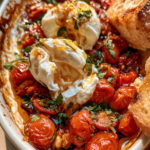 Hot Honey Tomato Burrata Dip