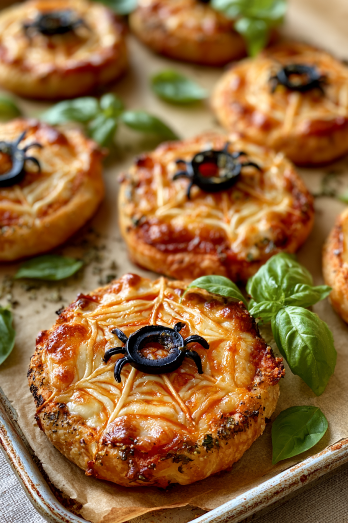 Spiderweb Pizza Bites