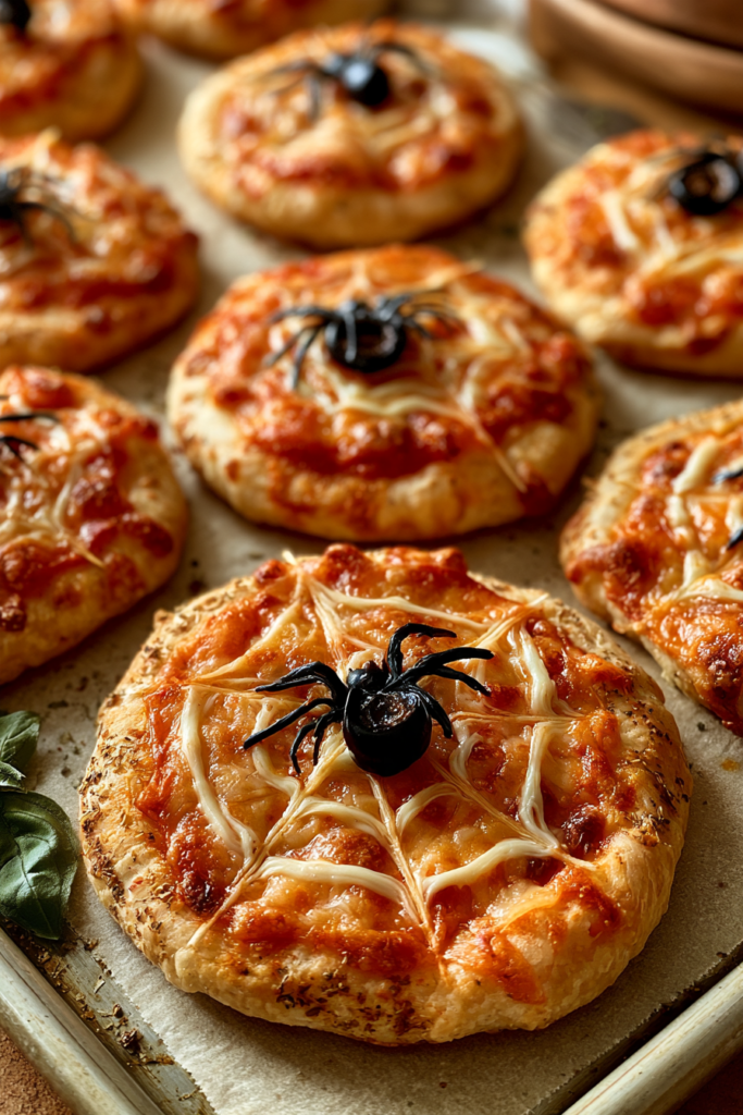 Spiderweb Pizza Bites