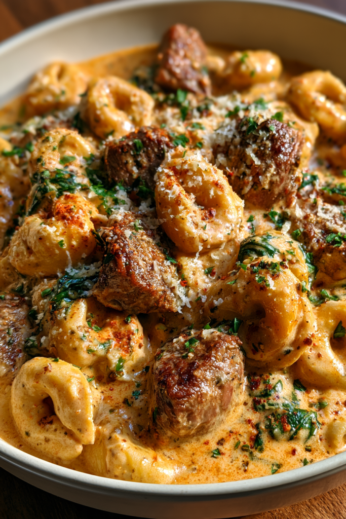 Steak and Cheese Tortellini